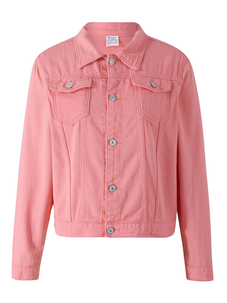 Women Denim Jacket Black Cotton | Classic Style-5