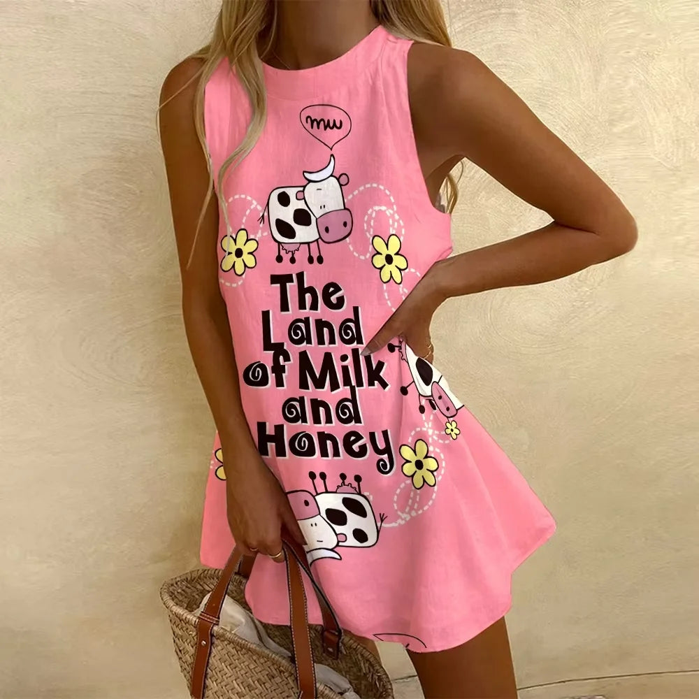 Women Chic Printed A-Line Mini Dress | Ramona