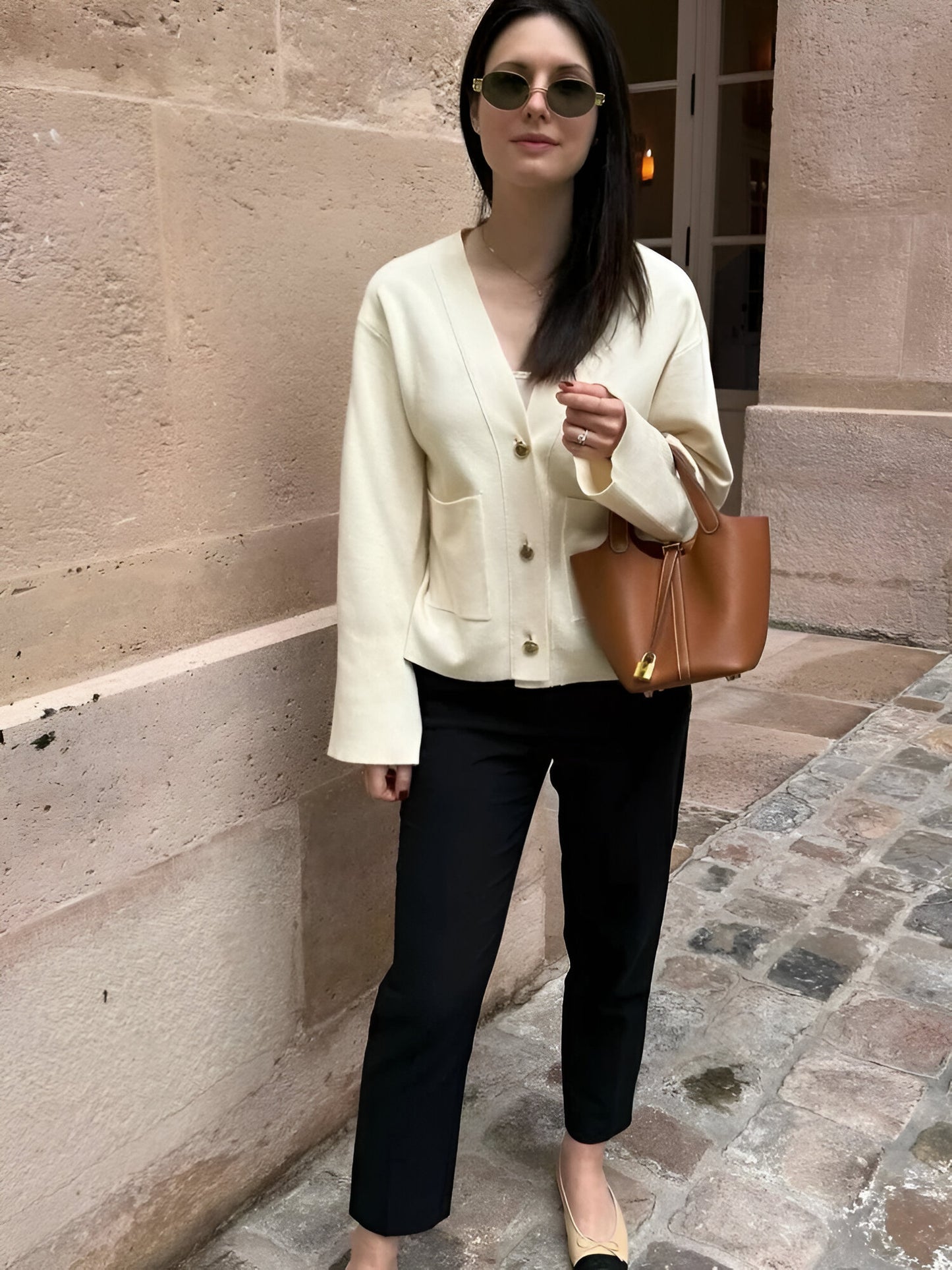 Women Buttoned Knit Cardigan | Geraldie