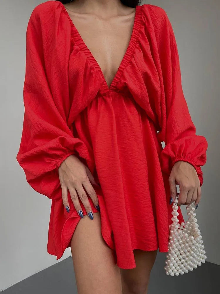 Women Summer Long Sleeve Dress | Sadie