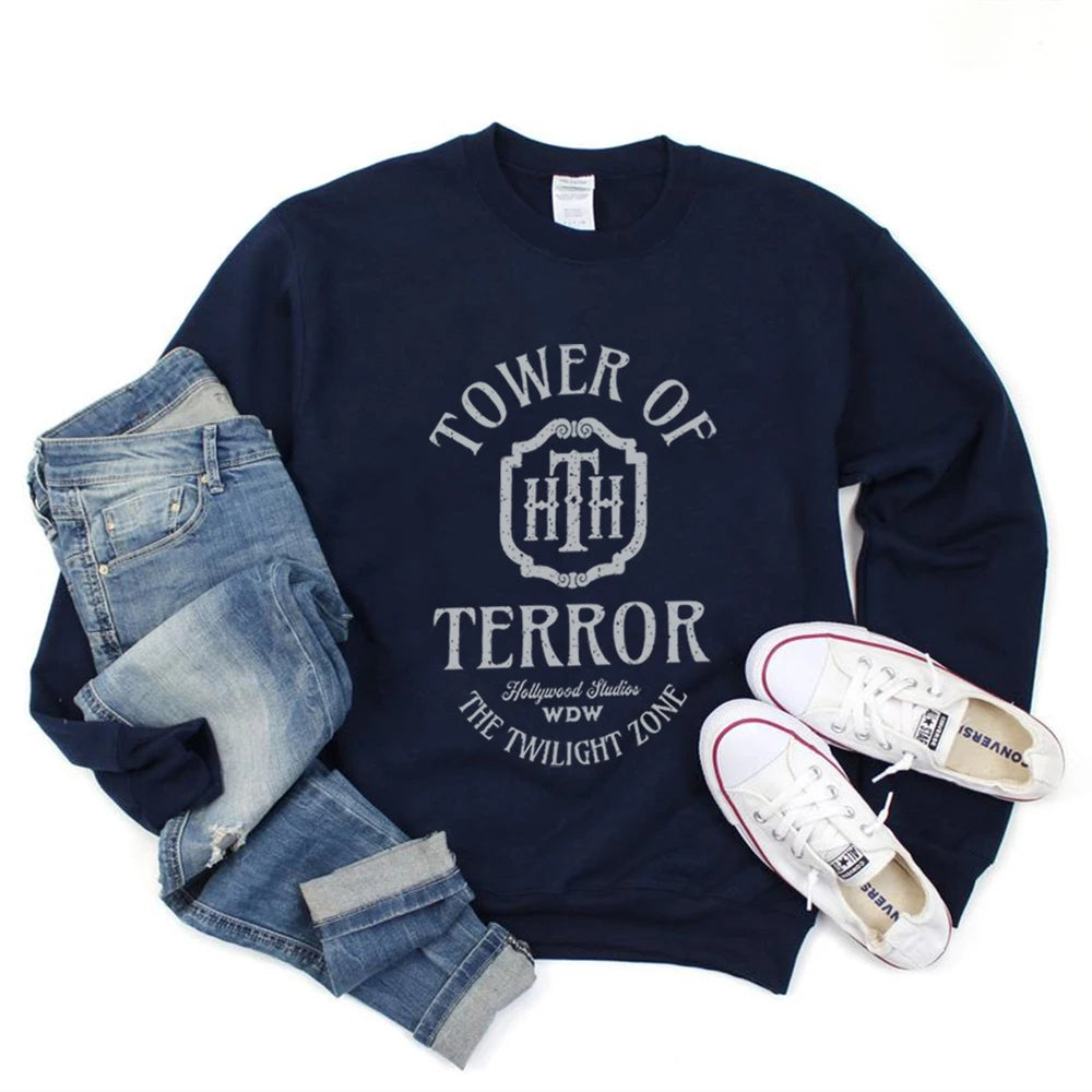 Women Oversized Tower of Terror Sweatshirt | Evania