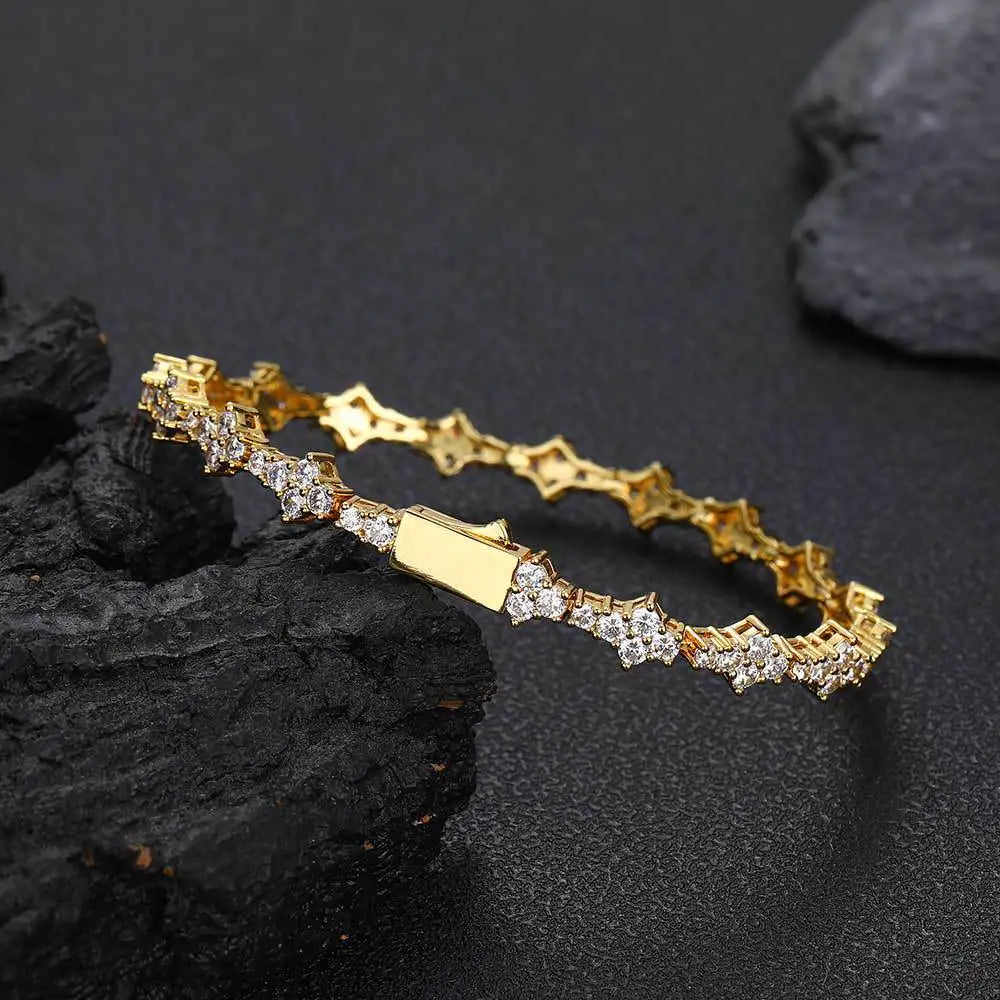 Men Diamond Link Chain Bracelet | Ronel