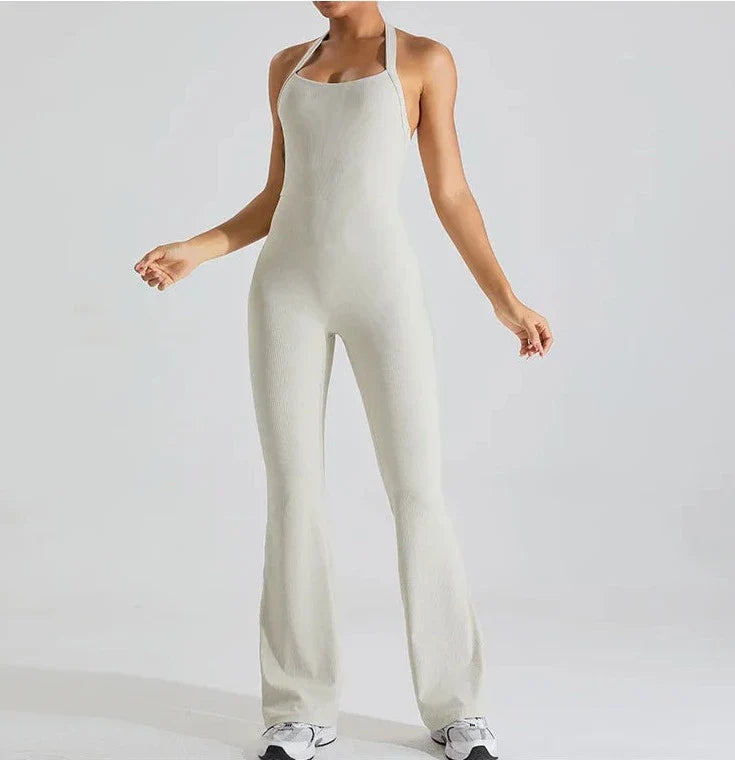 Women Jumpsuit Black Nylon Spandex | Haven-6