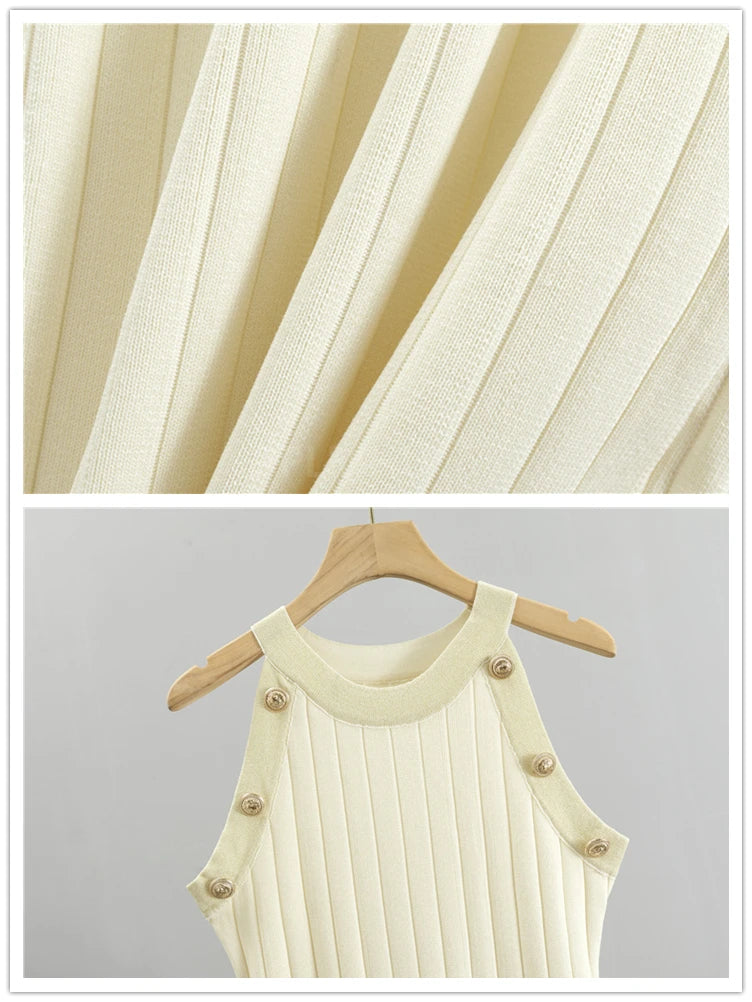Women Ribbed Knit Dress & Cardigan Set | Rylee