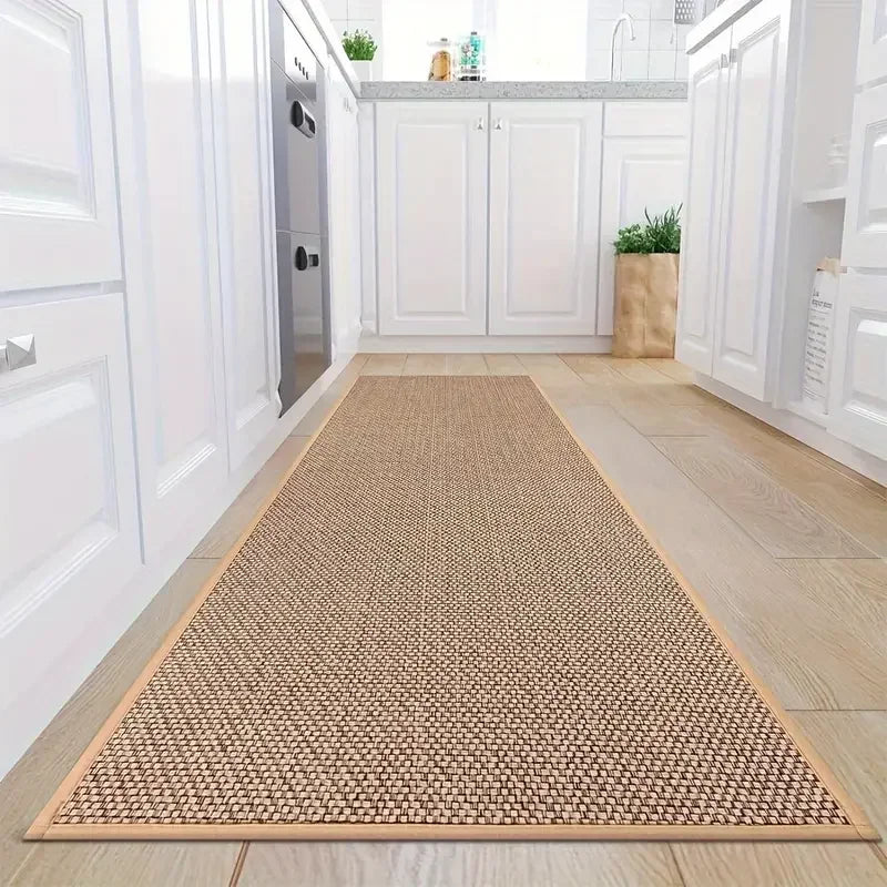 Non-Slip Bath Mat Beige Jute | CozyStep 3