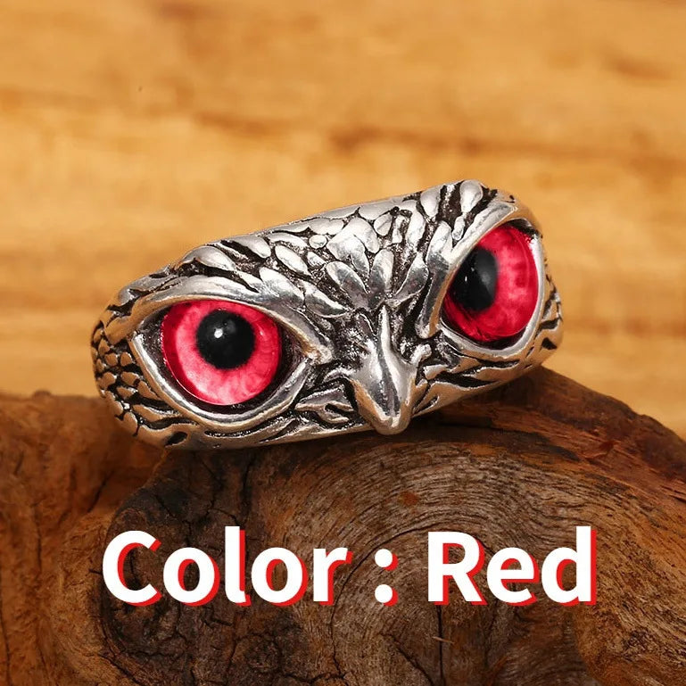 Unisex Owl Head Statement Ring | Halvon