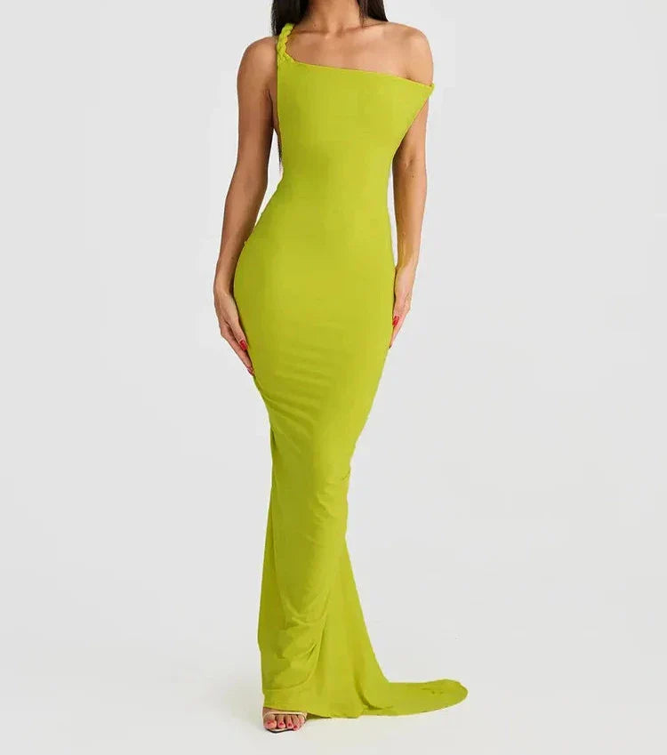 Women Backless Bodycon Maxi Dress | Noir