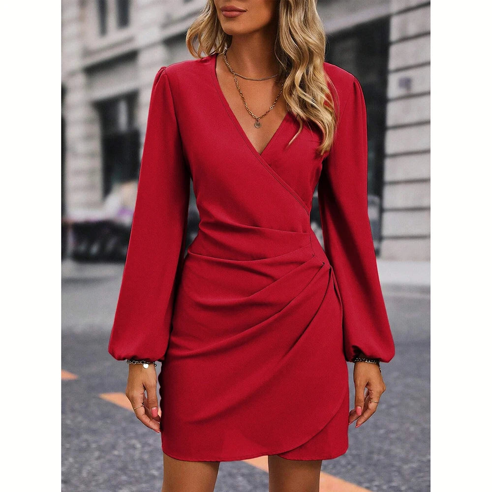Women Elegant Wrap Dress | Eudora