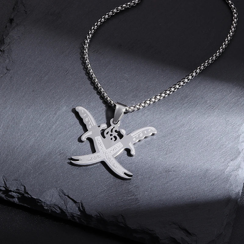 Variant image for Men's Necklace Stainless Steel Pendant | Zulfiqar-31