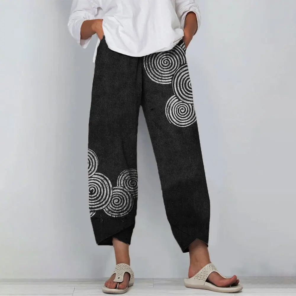 Women Floral Print Wide-Leg Pants | Anne