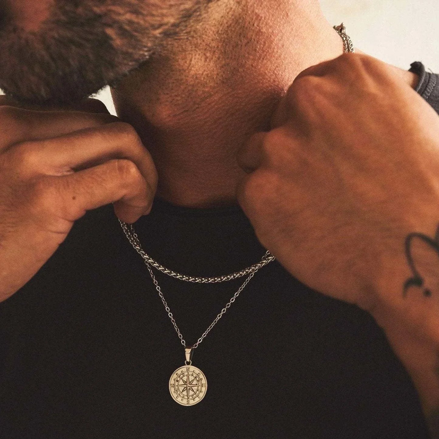 Men's Necklace Gold Stainless Steel Cuban Link Chain | Urban Explorer-5