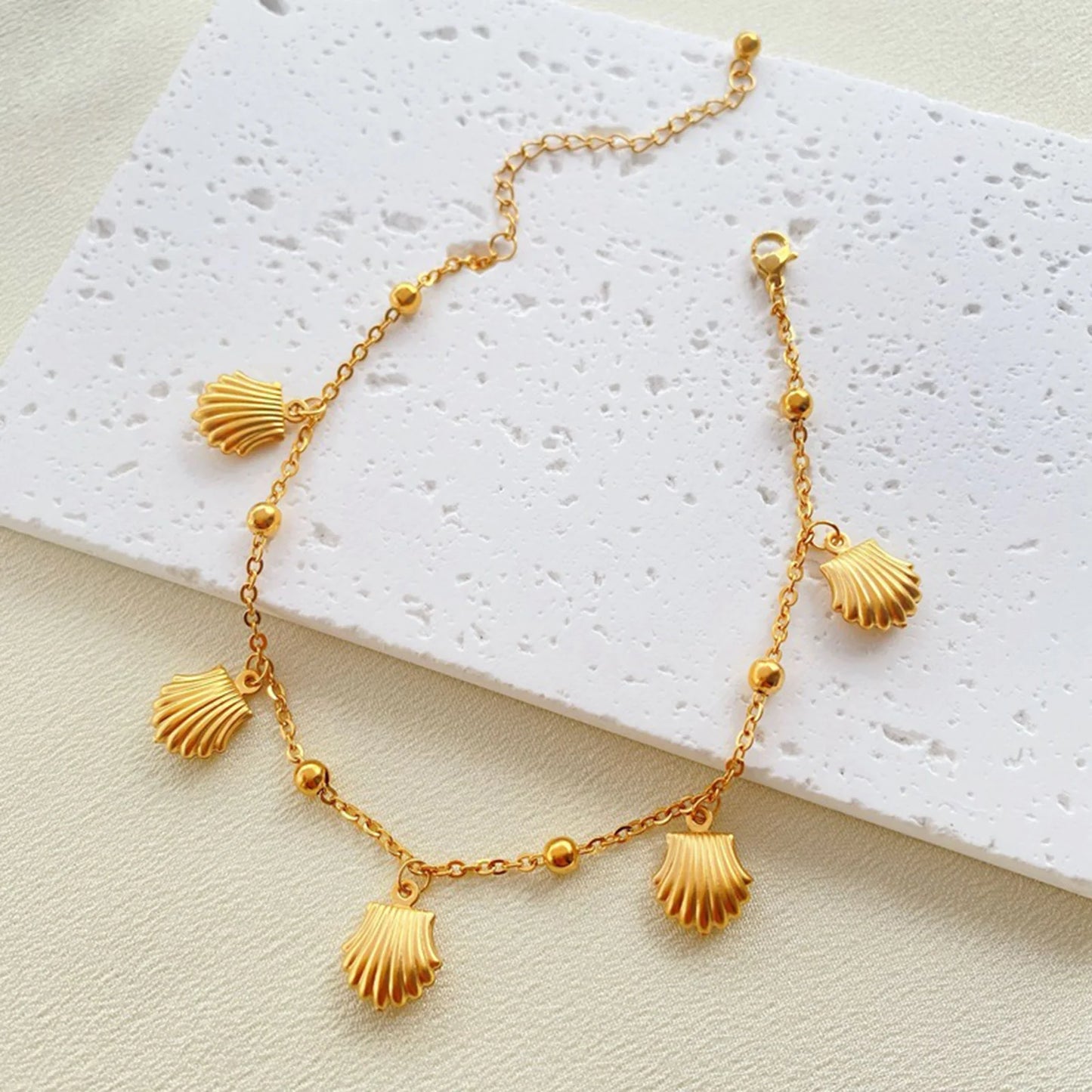 Women Gold Charm Anklet | Celestine