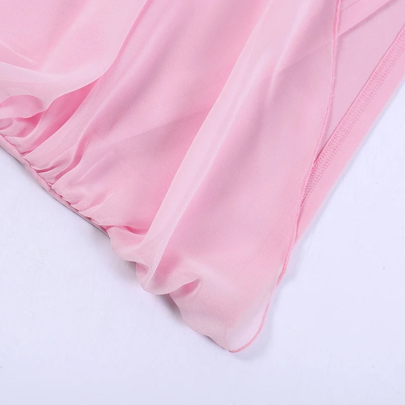 Women Asymmetric Draped Mini Dress | Soleil
