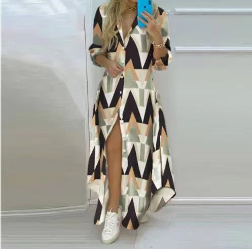 Women Beach Dress Maxi with Prints | Boho
