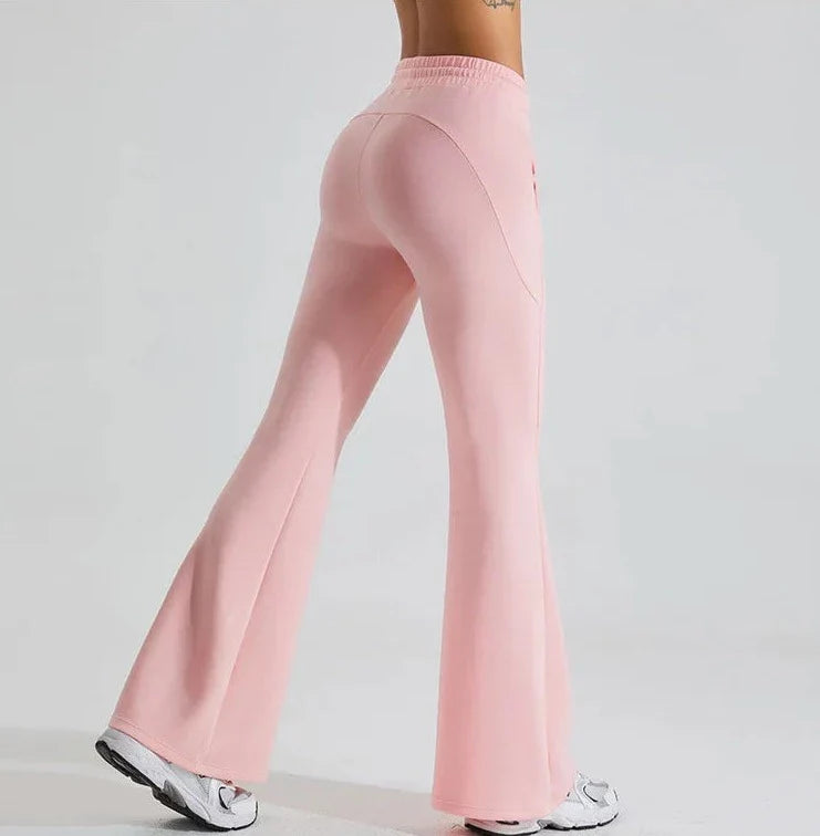 Variant image for Women Flare Pants Black Nylon | Vibe-1