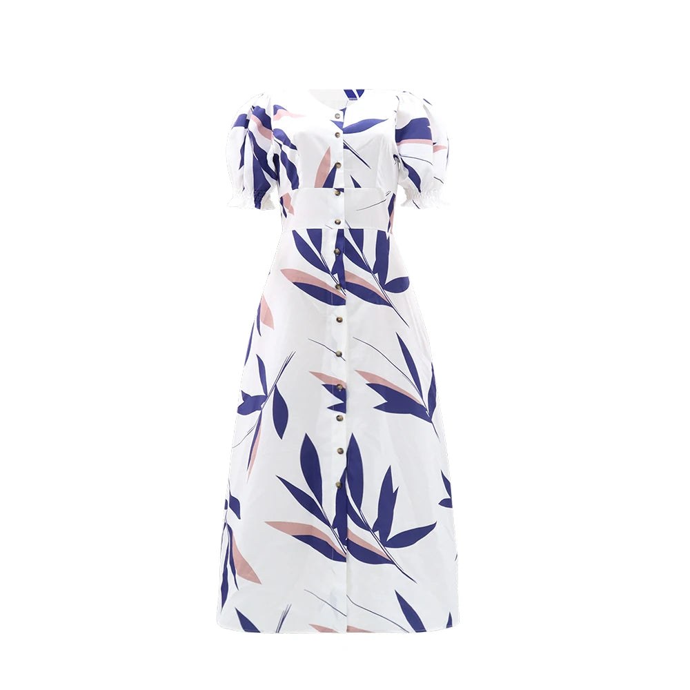 Women Floral Print Button-Down Maxi Dress | Aria
