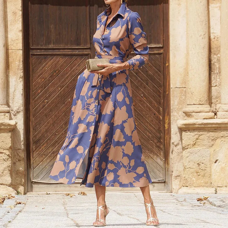 Floral Button-Up Maxi Dress | Emerald