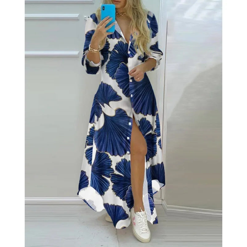 Women Beach Dress Maxi with Prints | Boho