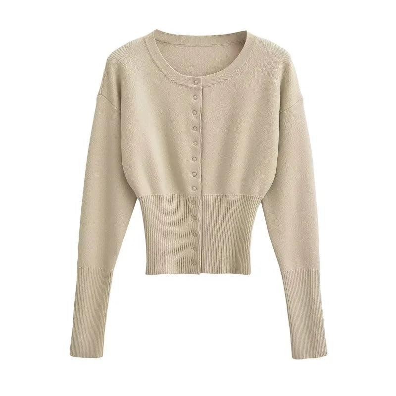 Women Ribbed Button-Up Cardigan | Florida