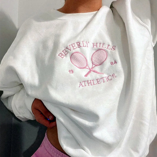 Women Embroidered Crewneck Sweatshirt | Philothea