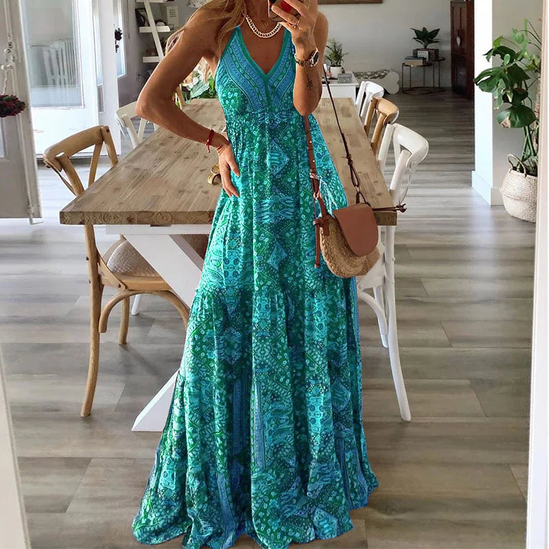 Women Boho Printed Maxi Dress | Seraphina