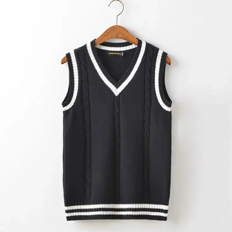 Women Cable Knit Sleeveless Vest | Beulah
