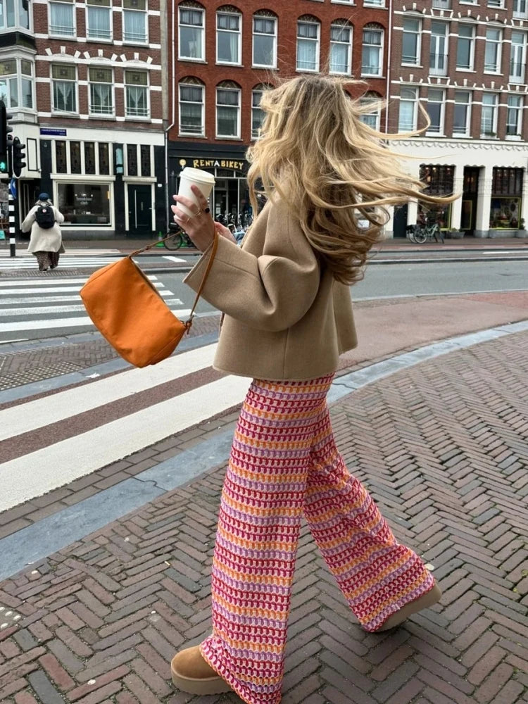 Women Patterned Knitwear Set | Alaina