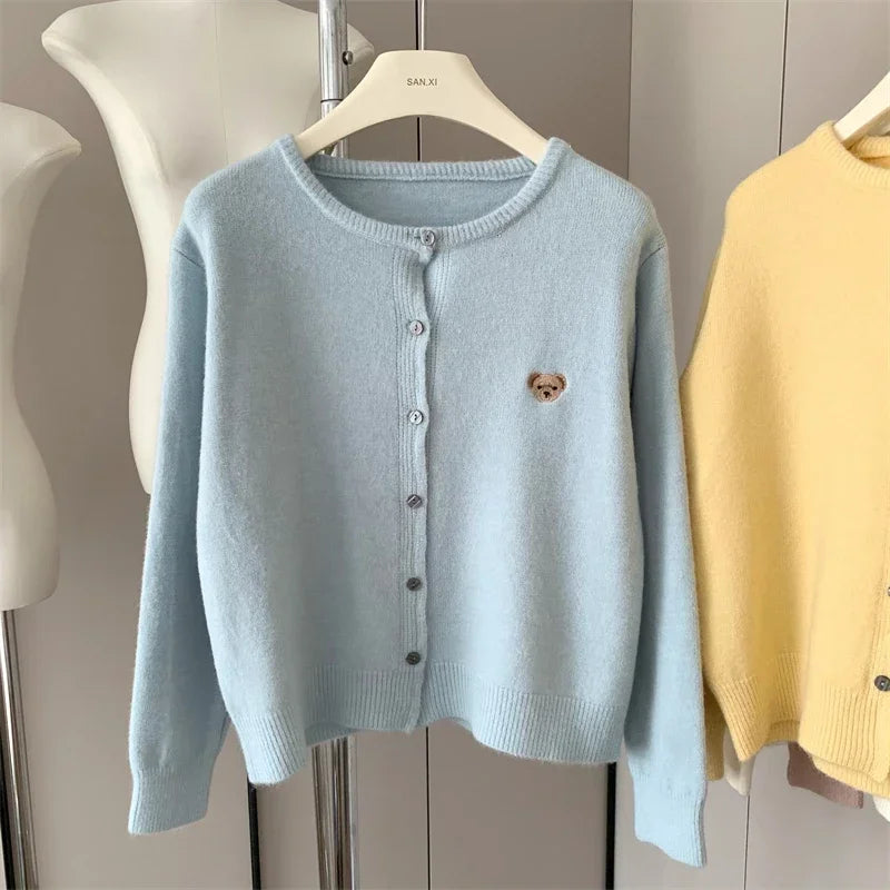 Women Cute Teddy Button Cardigan | Letitia
