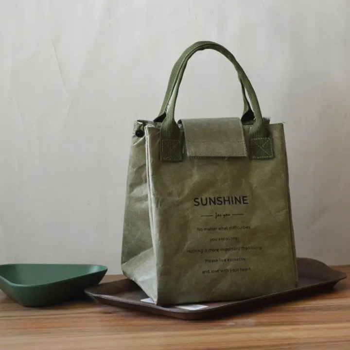 Women Oiled Paper Look Lunch Bags | Lany