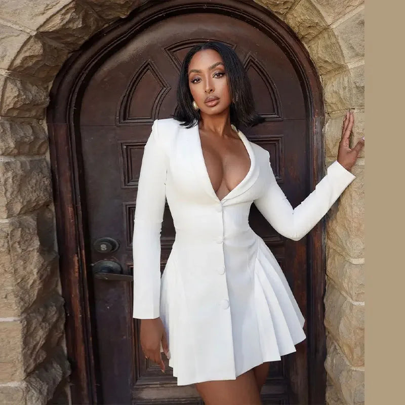 Women Structured Blazer Dress | Estelle