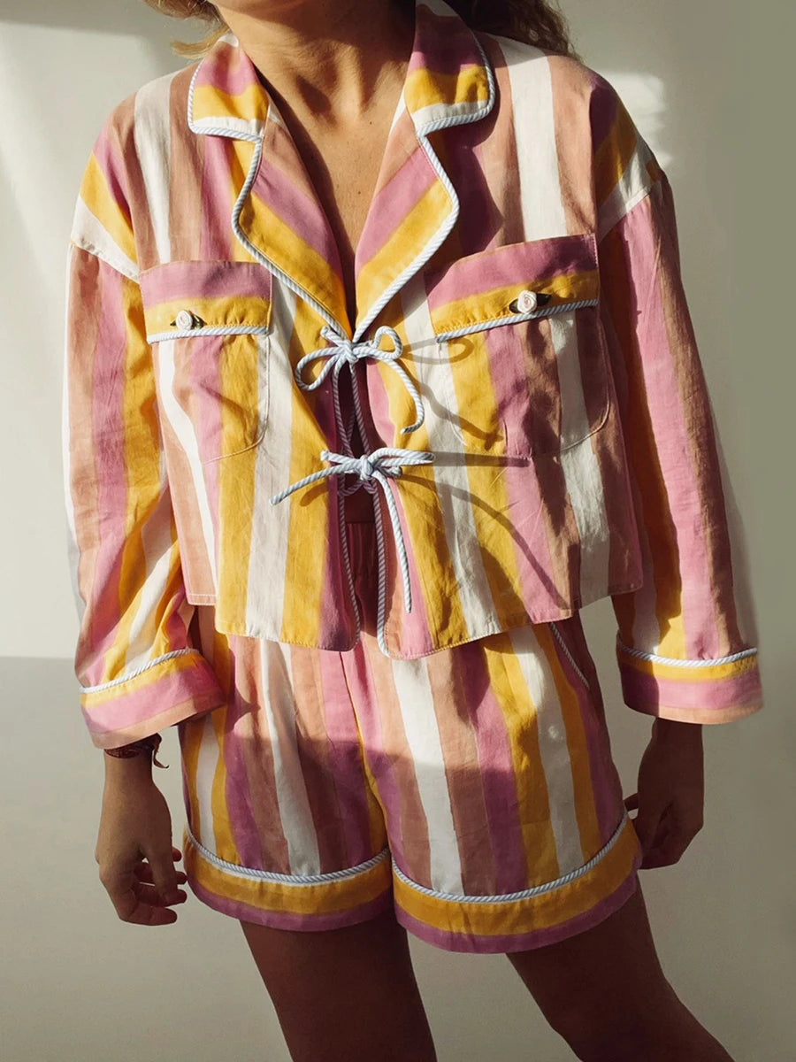 Women Vintage-Inspired Pajama Set | Delia