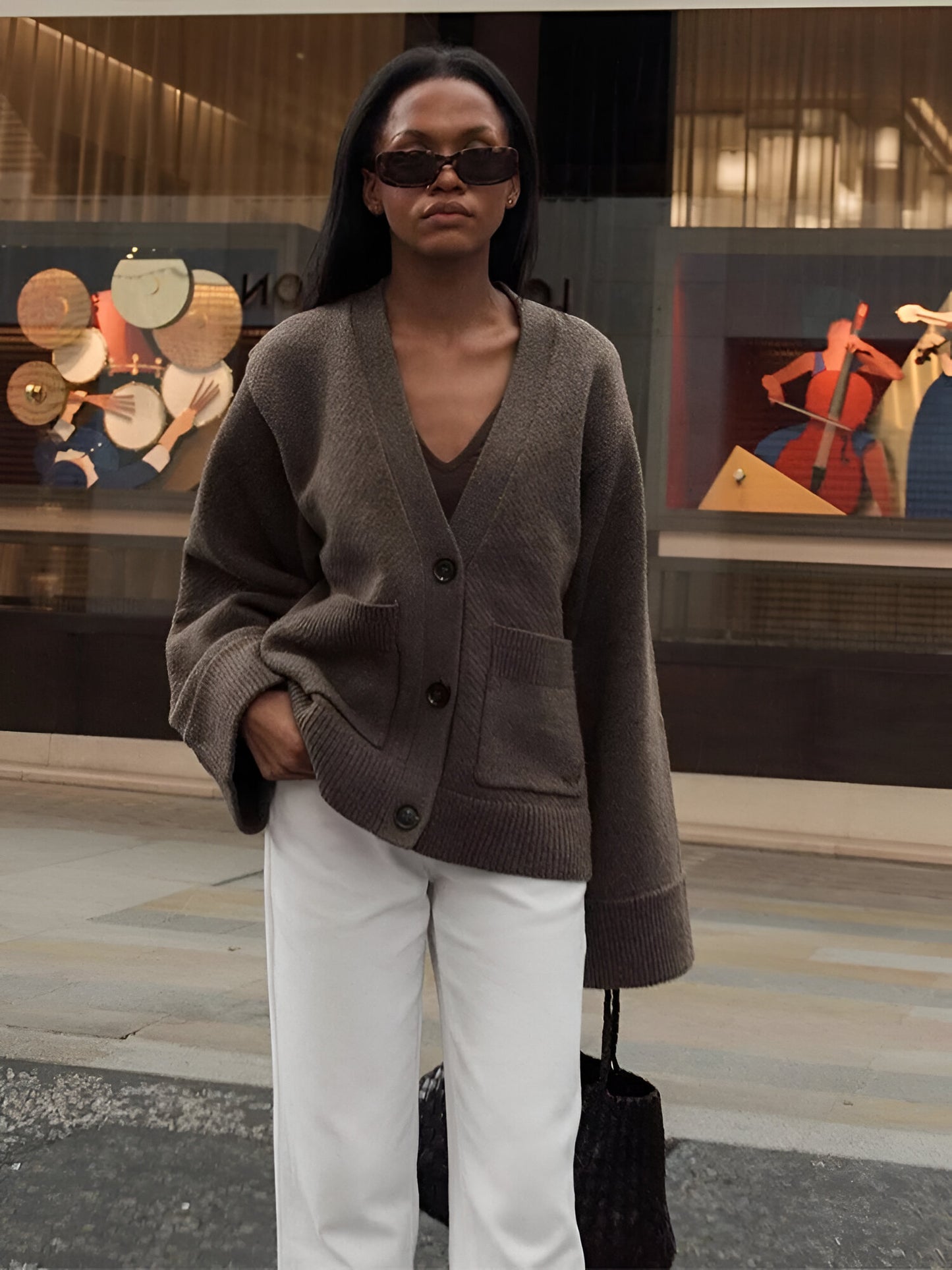 Women Buttoned Knit Cardigan | Geraldie