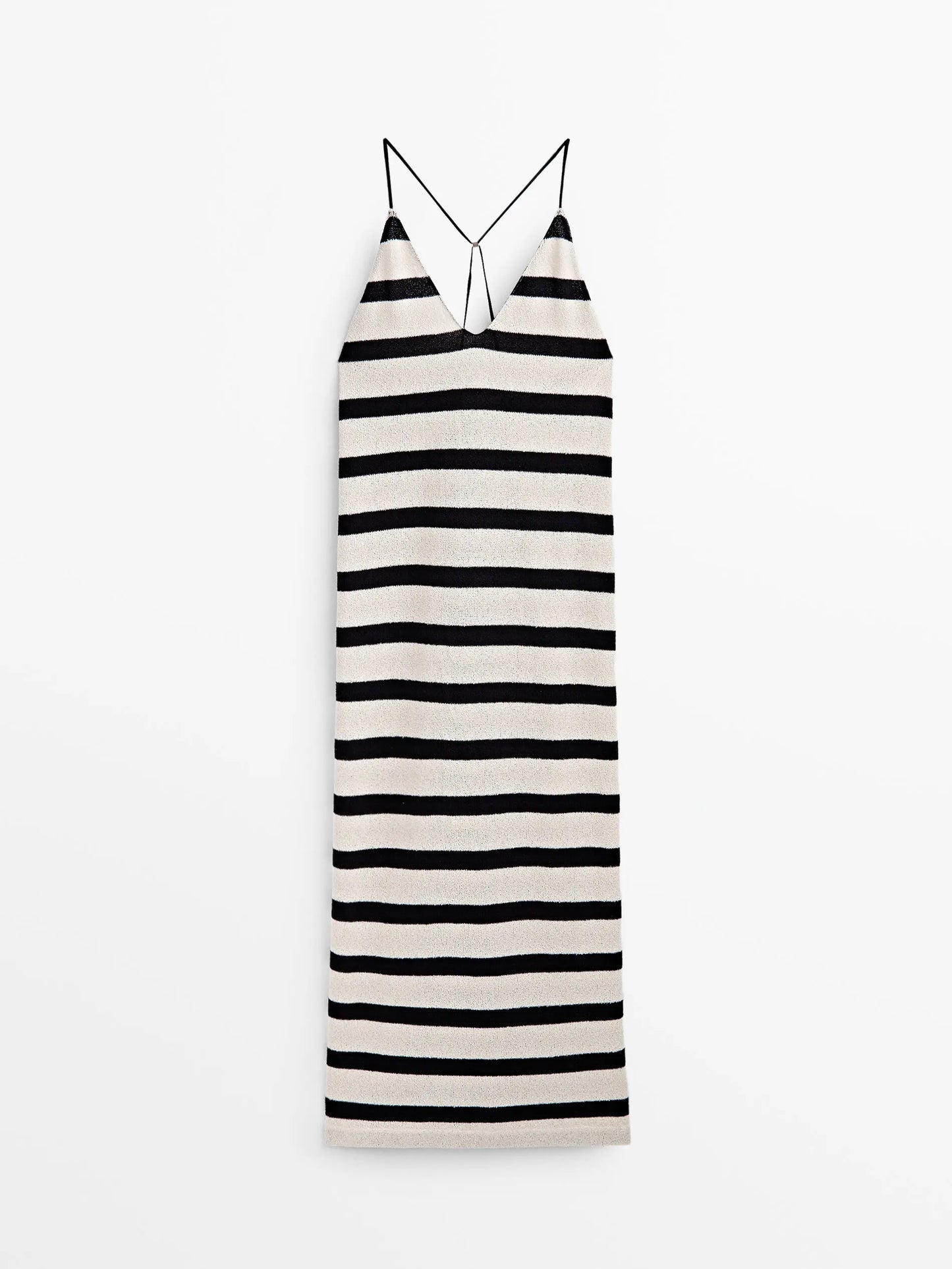 Women Striped Sleeveless Maxi Dress | Elmira