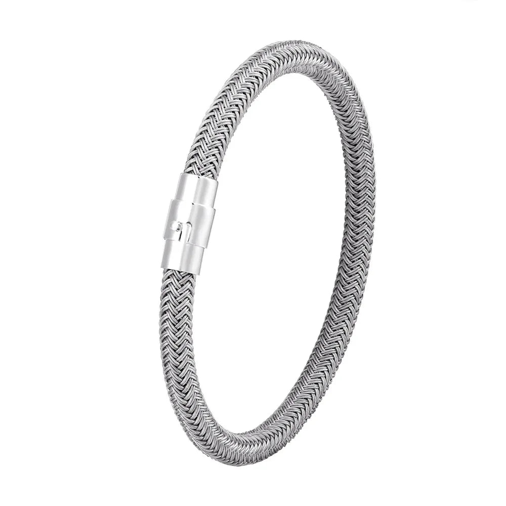 Variant image for Men's Cuff Bracelet Steel Wire Rope | Classic Charm-5