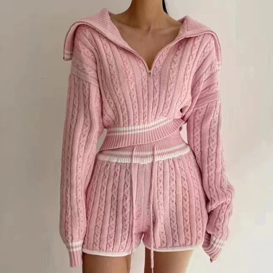 Women Cozy Knitted Two-Piece Set | Onora