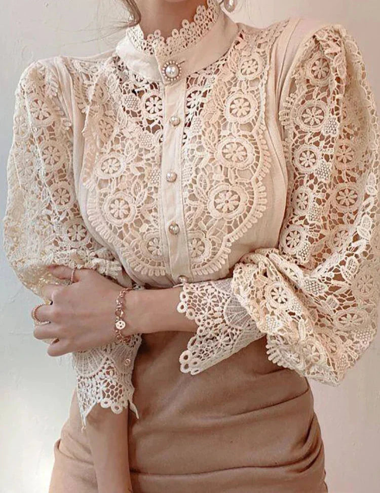 Women Elegant Lace Blouse | Lisette