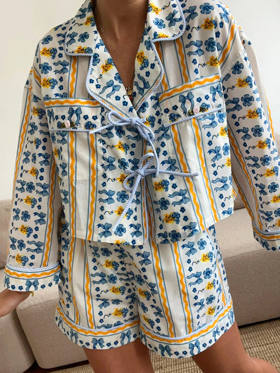Women Vintage-Inspired Pajama Set | Delia