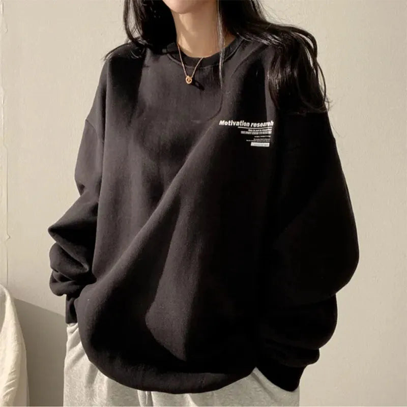 Women Oversized Minimalist Sweatshirt | Ernestina