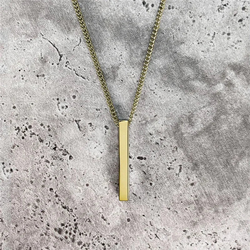 Variant image for Men's Necklace Stainless Steel Geometric Pendant | Urban Style-3