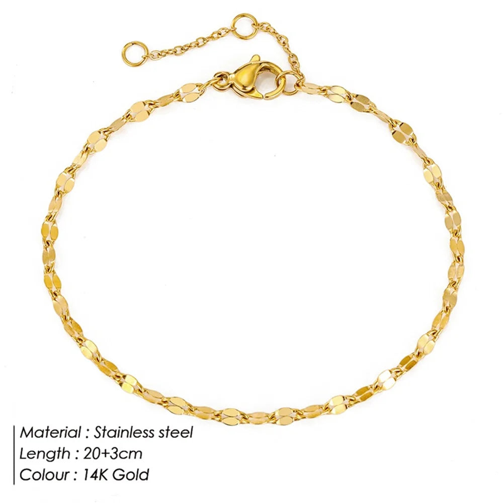 Women Double Wrap Chain Anklet | Aralise