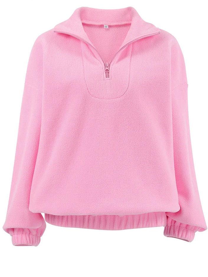 Women Half-Zip Oversized Pullover | Melis