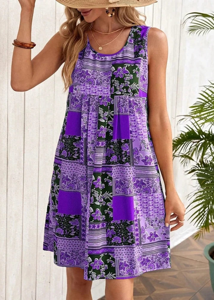 Variant image for Women Summer Maxi Dress Blue Lightweight Fabric | Deidre-16