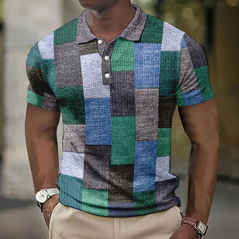 Variant image for Men's Polo Shirt Color Block Cotton | Raffaele-28