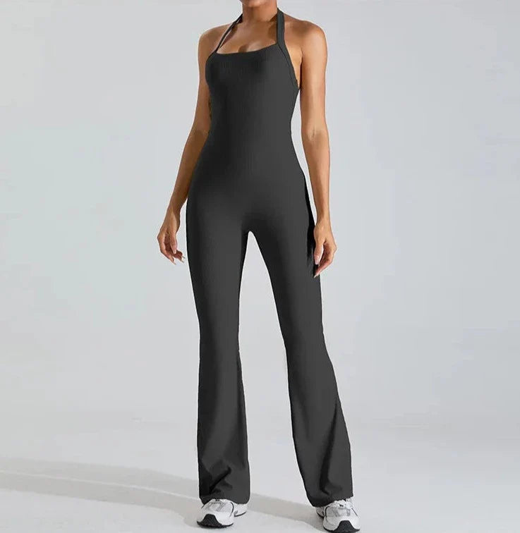 Variant image for Women Jumpsuit Black Nylon Spandex | Haven-5