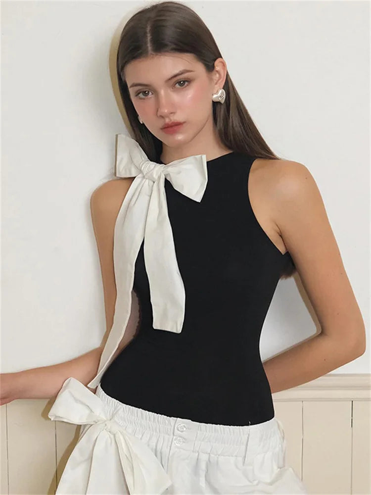 Women Big Bow Bodysuit | Nadine