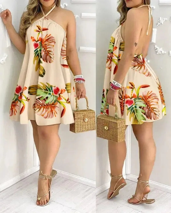 Women Halter Swing Dress | Paloma