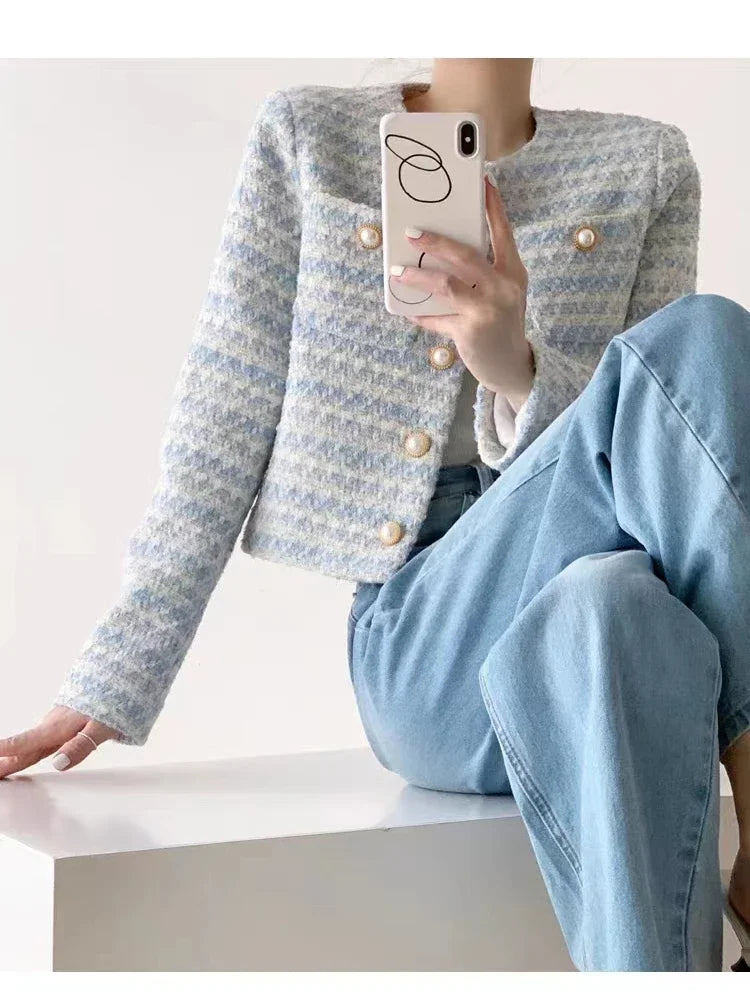 Women Classic Tweed Jacket | Eliana