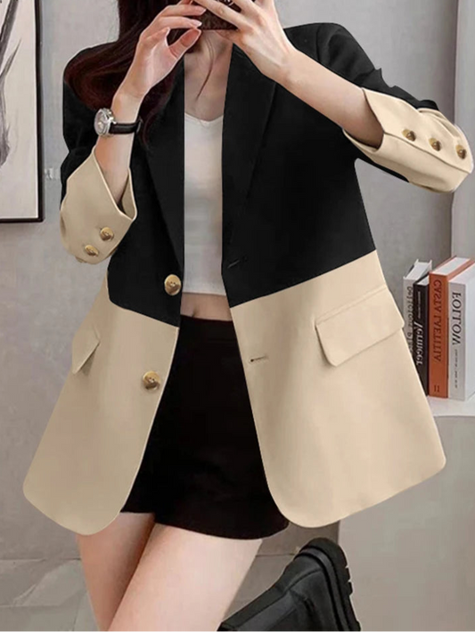 Women Two-Tone Oversized Blazer | Everilda