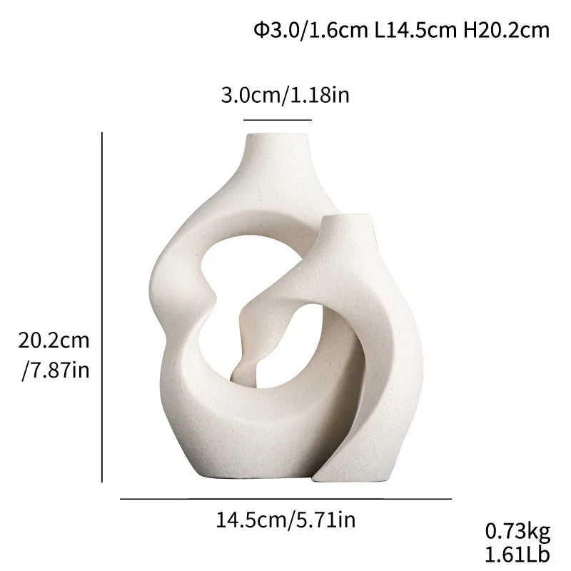 White Ceramic Decorative Vase | Elegance 1