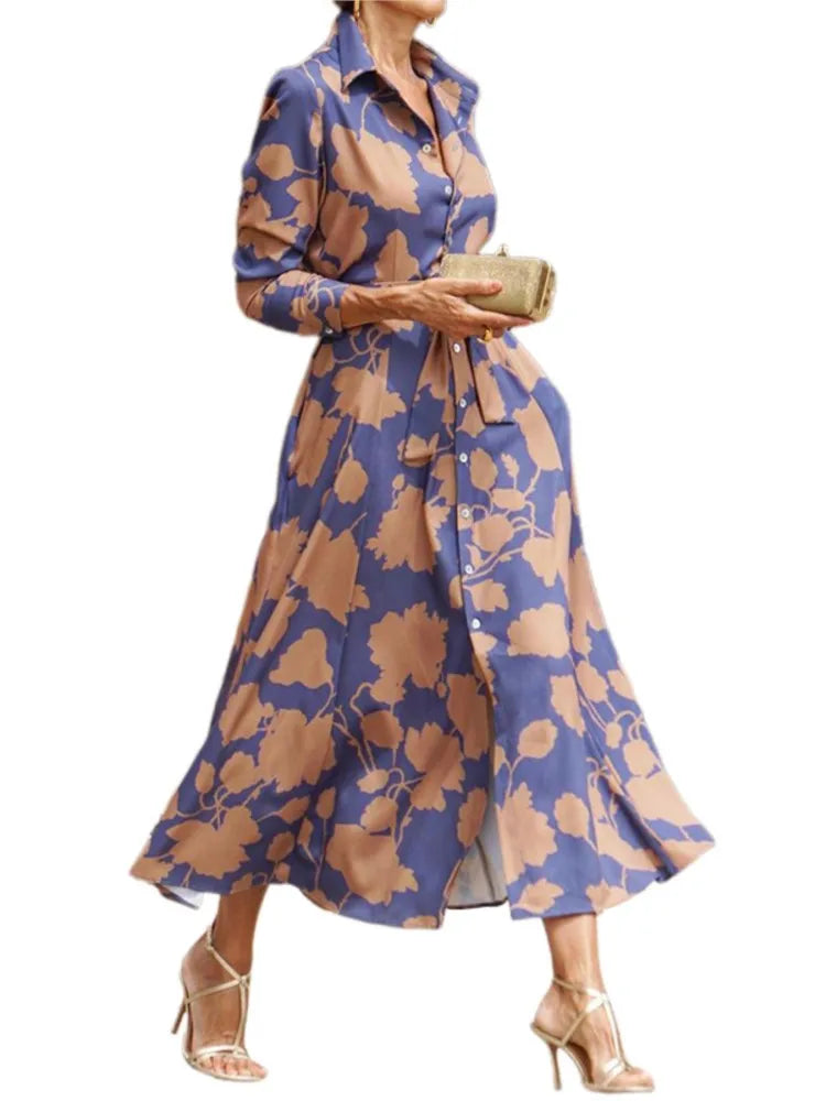 Floral Button-Up Maxi Dress | Emerald